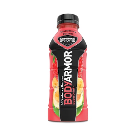 Bodyarmor SuperDrink Sports Drink, Strawberry Banana, 16 oz Bottle, PK12, 12PK 100003-1.4